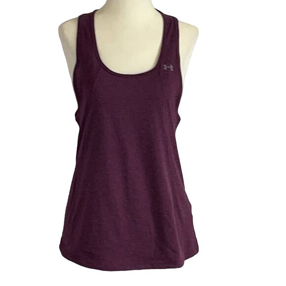 Under Armour Burgundy Racerback Tank Small - Picture 1 of 16